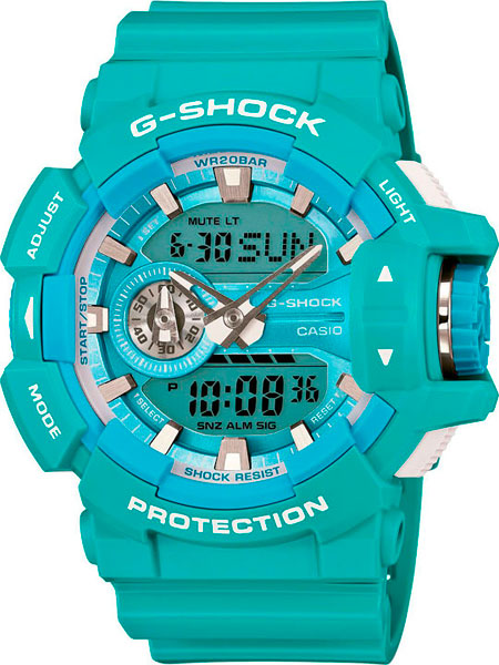 фото Японские наручные часы casio g-shock ga-400a-2a с хронографом