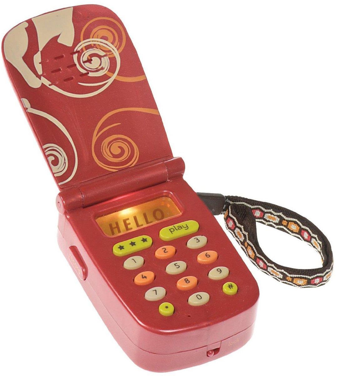 Battat b.dot игрушечный мобильный телефон hellophone мобильный телефон nokia 105 ta 1557 ds eac red