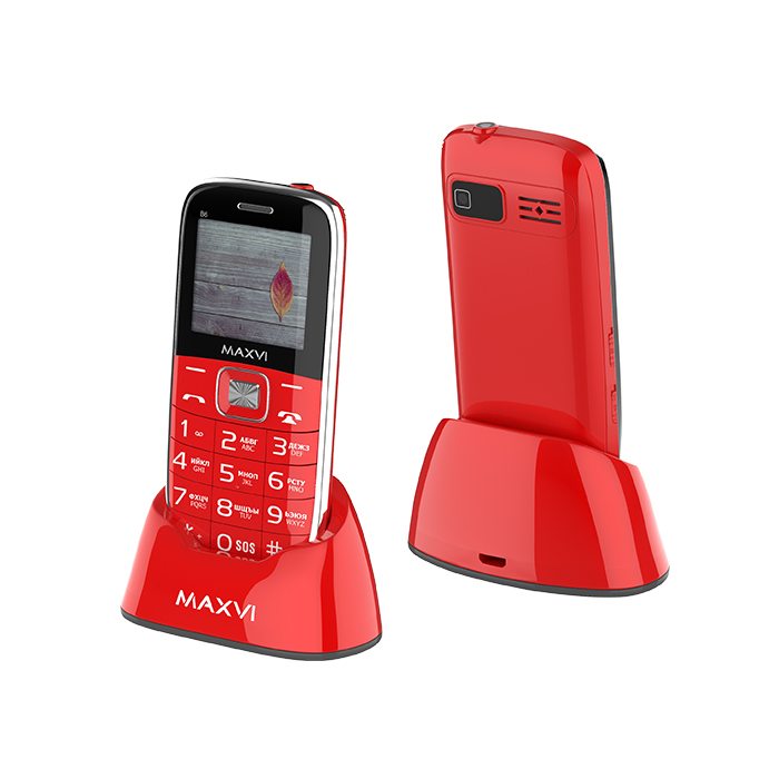 фото Мобильный телефон maxvi b6 red