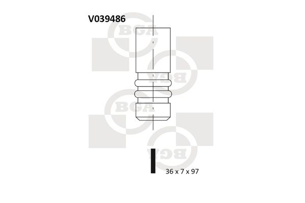 фото Впускной клапан bga v039486