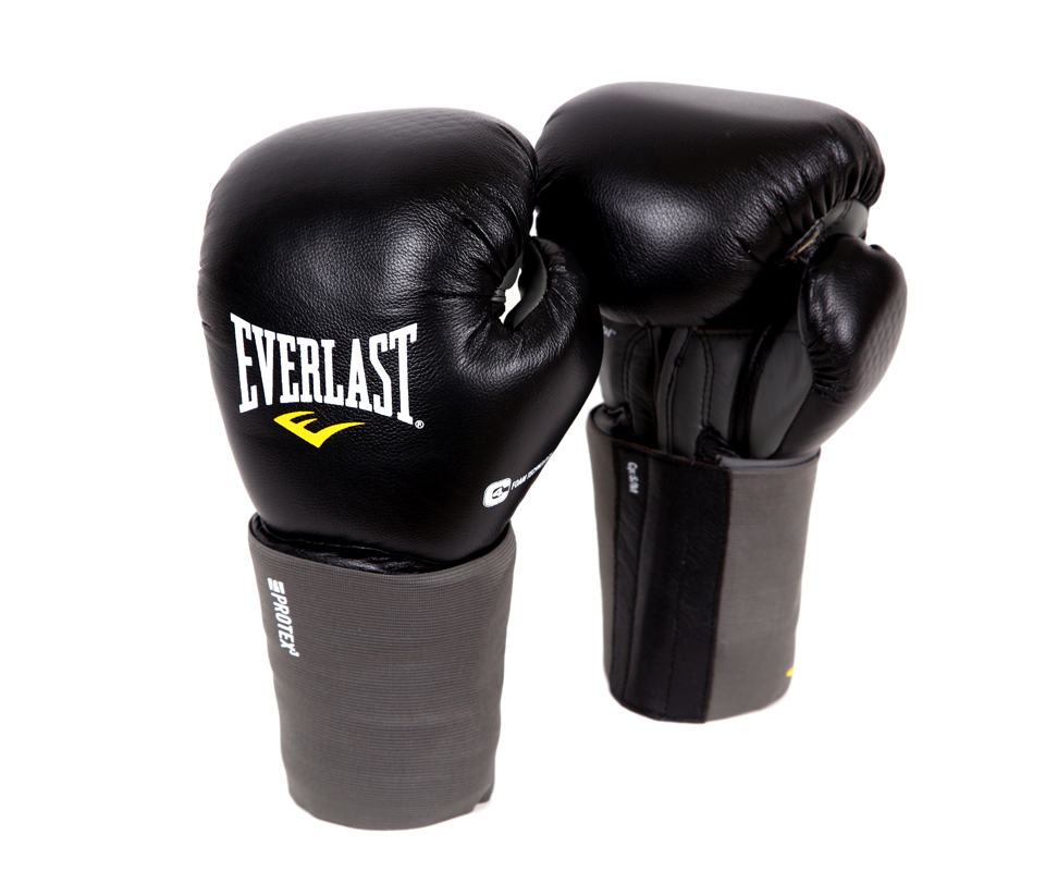 фото Боксерские перчатки everlast protex3 s/m черные 14 унций