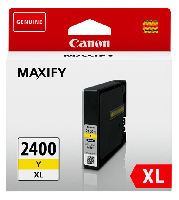 фото Картридж для струйного принтера canon pgi-2400xl y желтый, оригинал