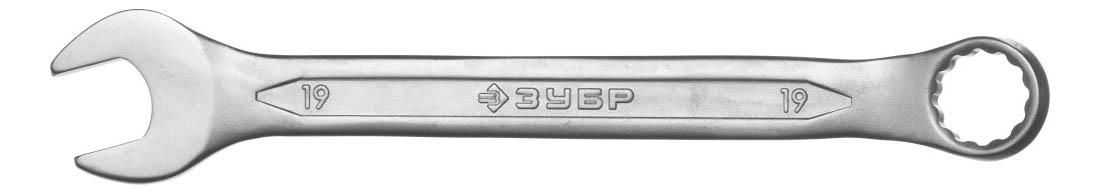 Комбинированный ключ  Зубр 27087-19 ключ зубр 27087 11 z01 комбинированный гаечный 11 мм
