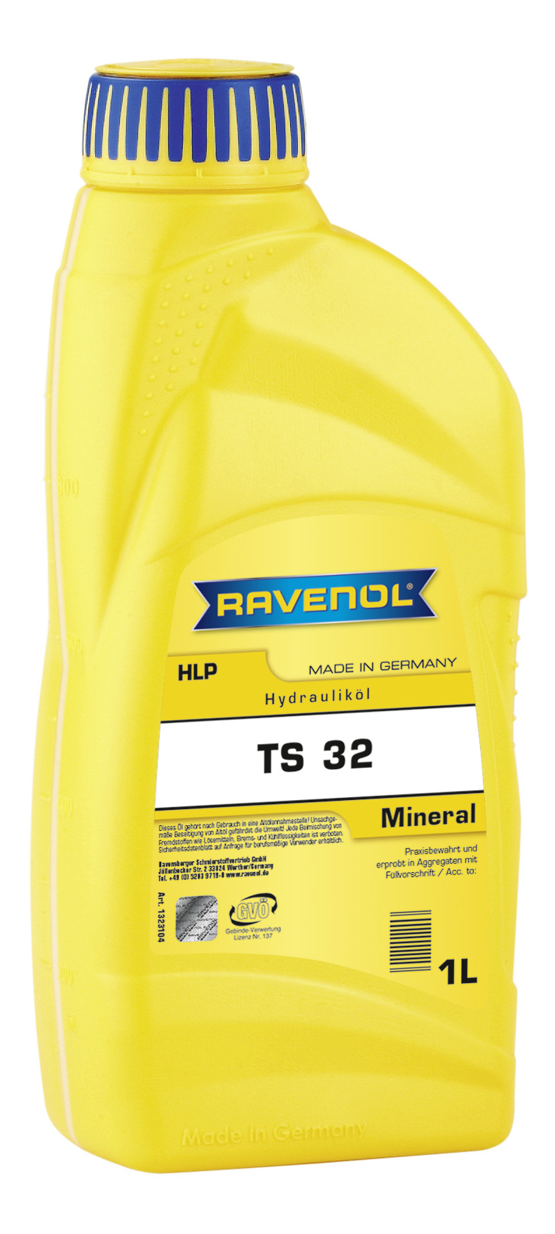 Гидравлическое масло RAVENOL Hydraulikoel TS 32 1л 1323104-001-01-999