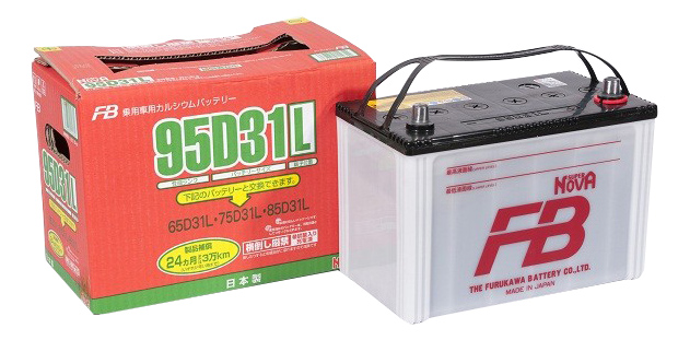 фото Аккумулятор автомобильный furukawa battery super nova 95d31l 80 ач