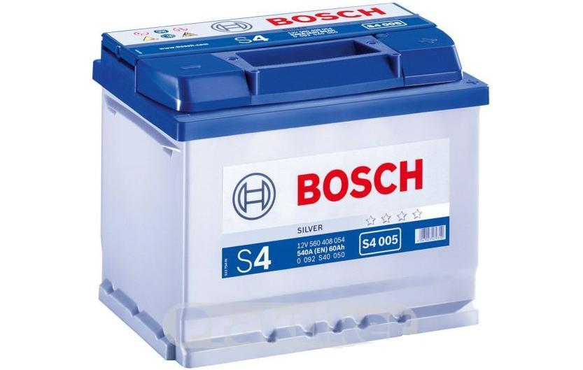 фото Аккумулятор автомобильный bosch s4 silver 0 092 s40 050 60 ач