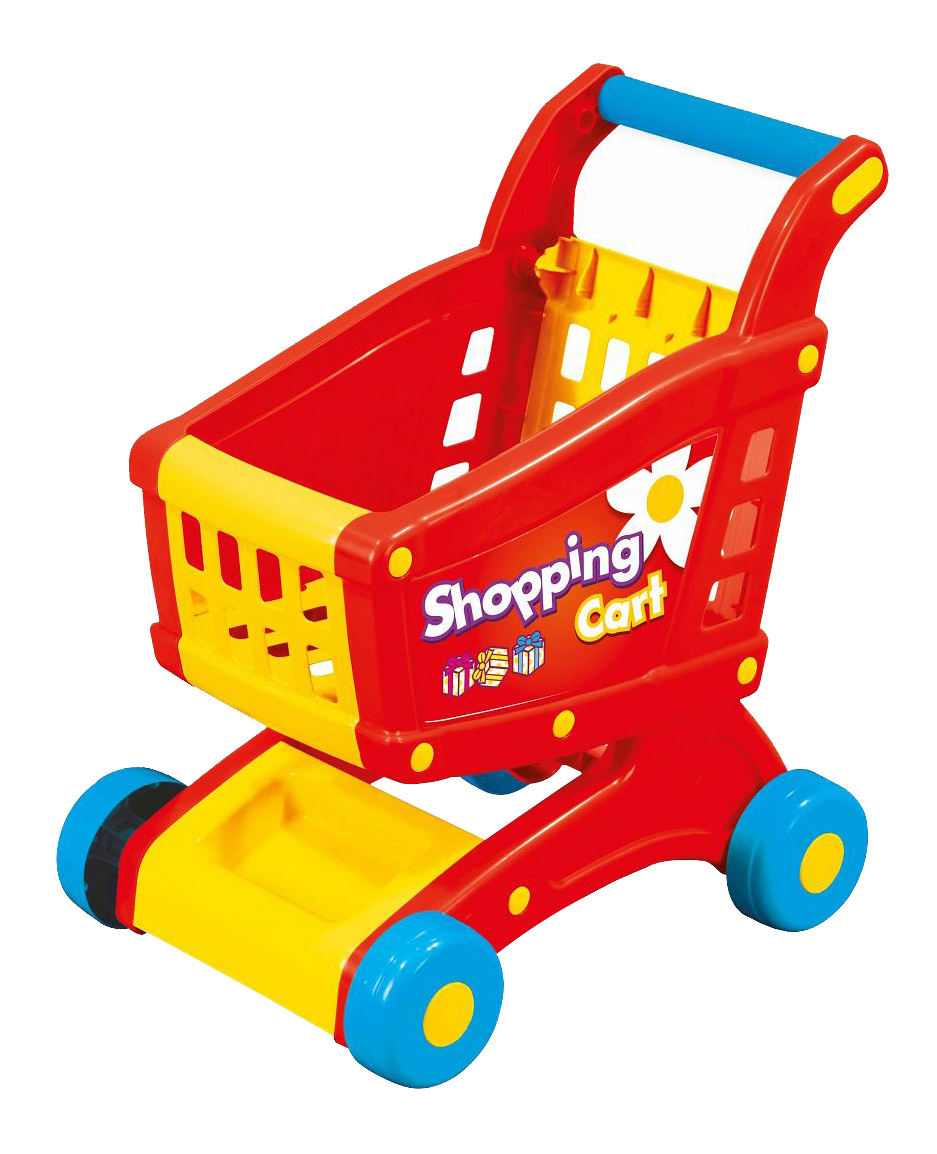 Игрушка Dolu тележка для супермаркета красно-желтая