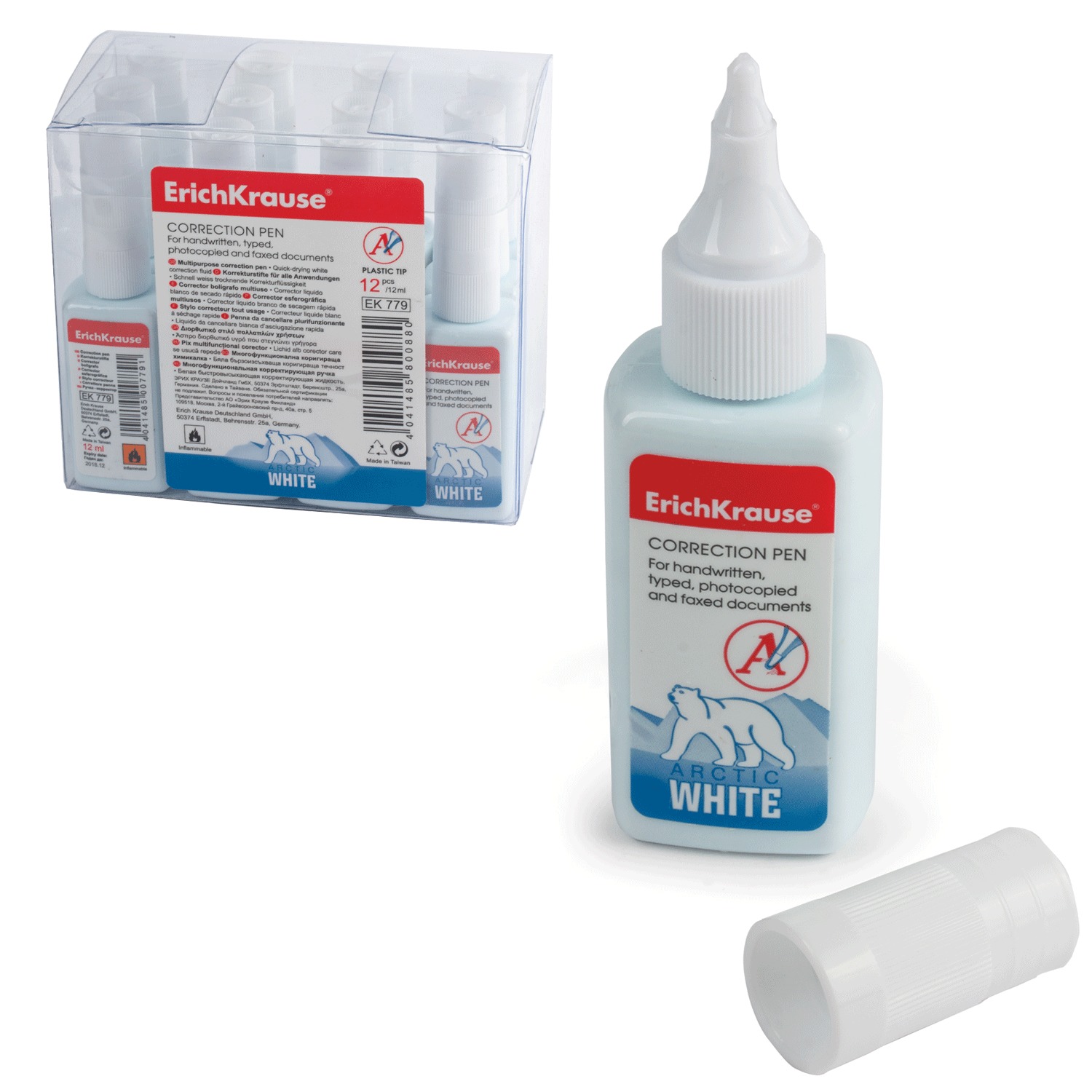 

Корректор ErichKrause Arctic White, 12 мл