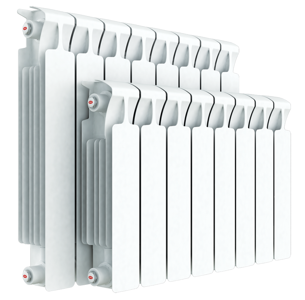Биметаллический радиатор RIFAR Monolit 500 12 секции белый (RM50012) радиатор биметаллический rifar monolit 500 4 секции нп прав mvr