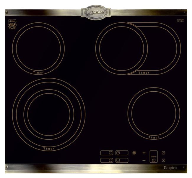 фото Встраиваемая варочная панель электрическая kaiser kct 6385 em black