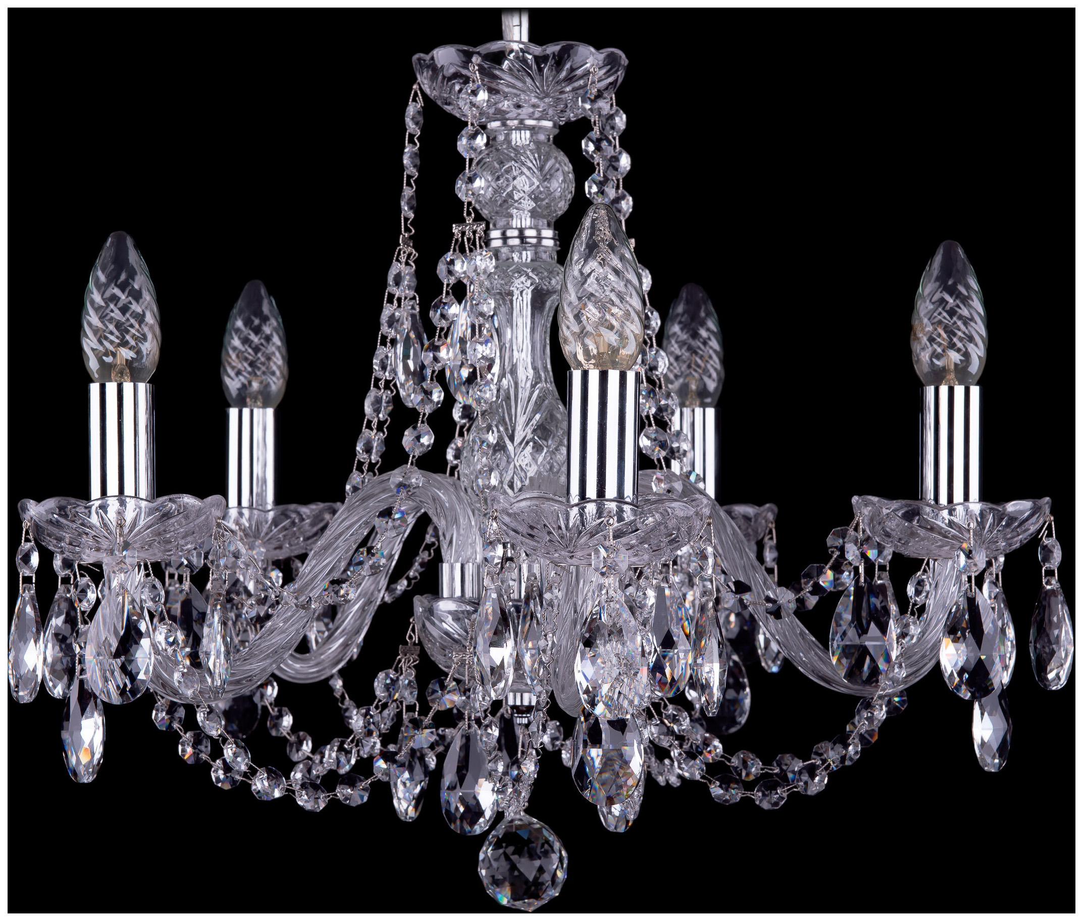 фото Люстра подвесная bohemia ivele crystal 1406/5/141/ni