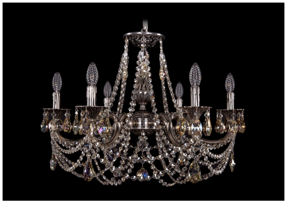 

Люстра подвесная Bohemia Ivele Crystal 1702/6/265/C/NB/R701, 1702/6/265/C/NB/R701