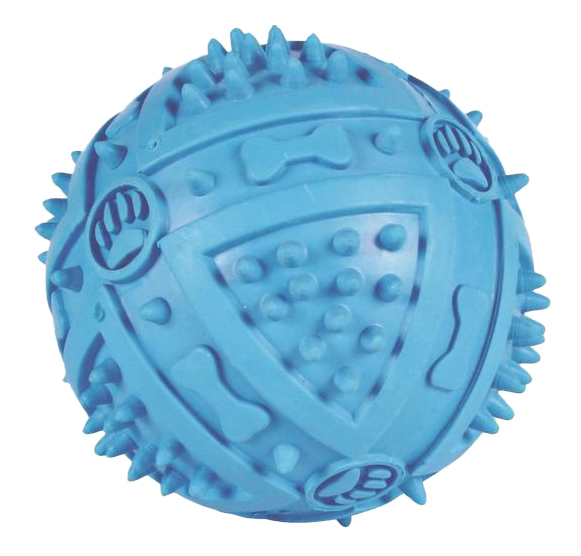 фото Игрушка-пищалка для собак trixie мяч игольчатый из каучука, в ассортименте, 9,5 см