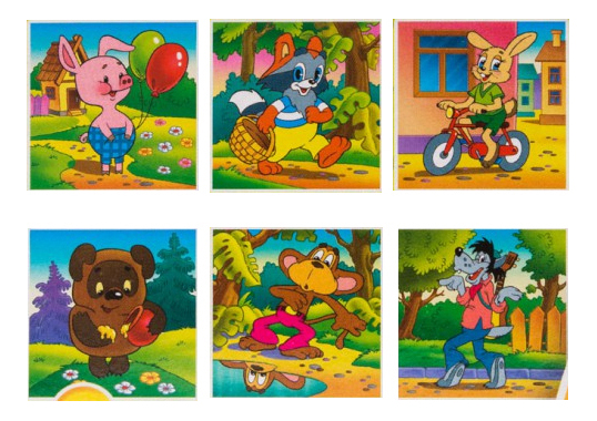 Детские кубики STEP Puzzle Любимые мультфильмы детские кубики step puzzle серия 1 для самых маленьких