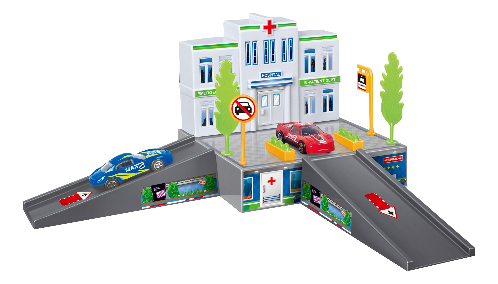 

Парковка игрушечная Dave Toy Больница, Больница
