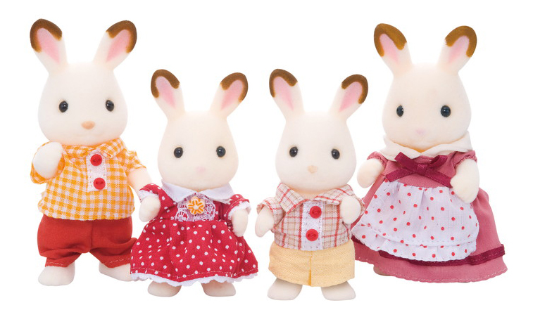 фото Игровой набор sylvanian families семья шоколадных кроликов