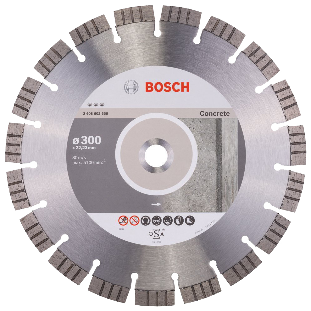 Диск отрезной алмазный Bosch Bf Concrete300-22,23 2608602656 диск отрезной алмазный bosch stf concrete 350 25 4 2608603806