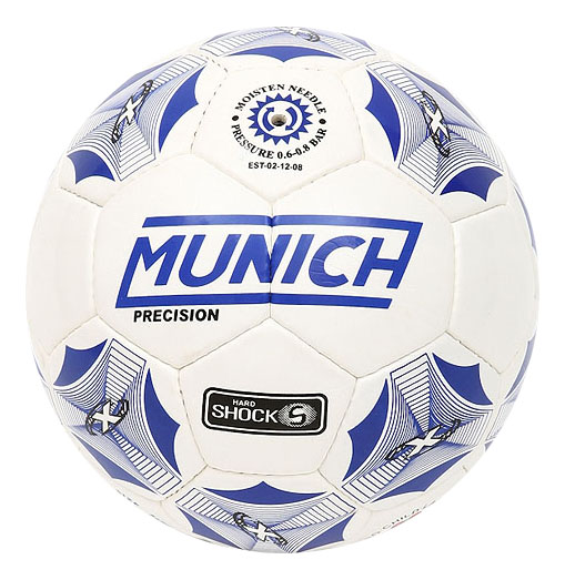 фото Футбольный мяч munich night 5w-87168 №5 white/blue