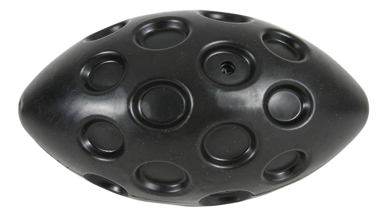 фото Жевательная игрушка для собак zolux мяч для регби, черный, 14 см
