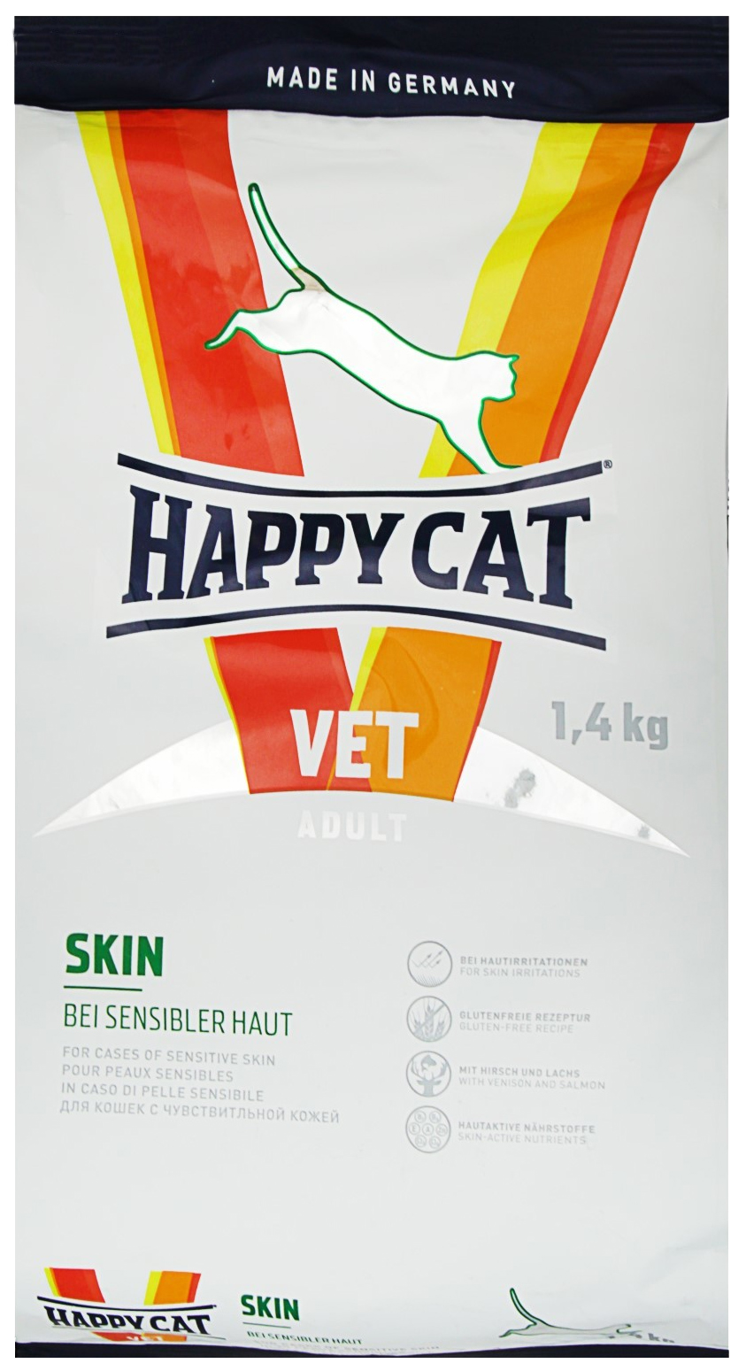 фото Сухой корм для кошек happy cat vet skin, для чувствительной кожи, 1,4кг