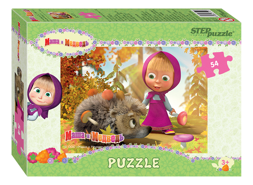 

Пазл Step Puzzle 71120 54 детали в ассортименте, Маша и Медведь