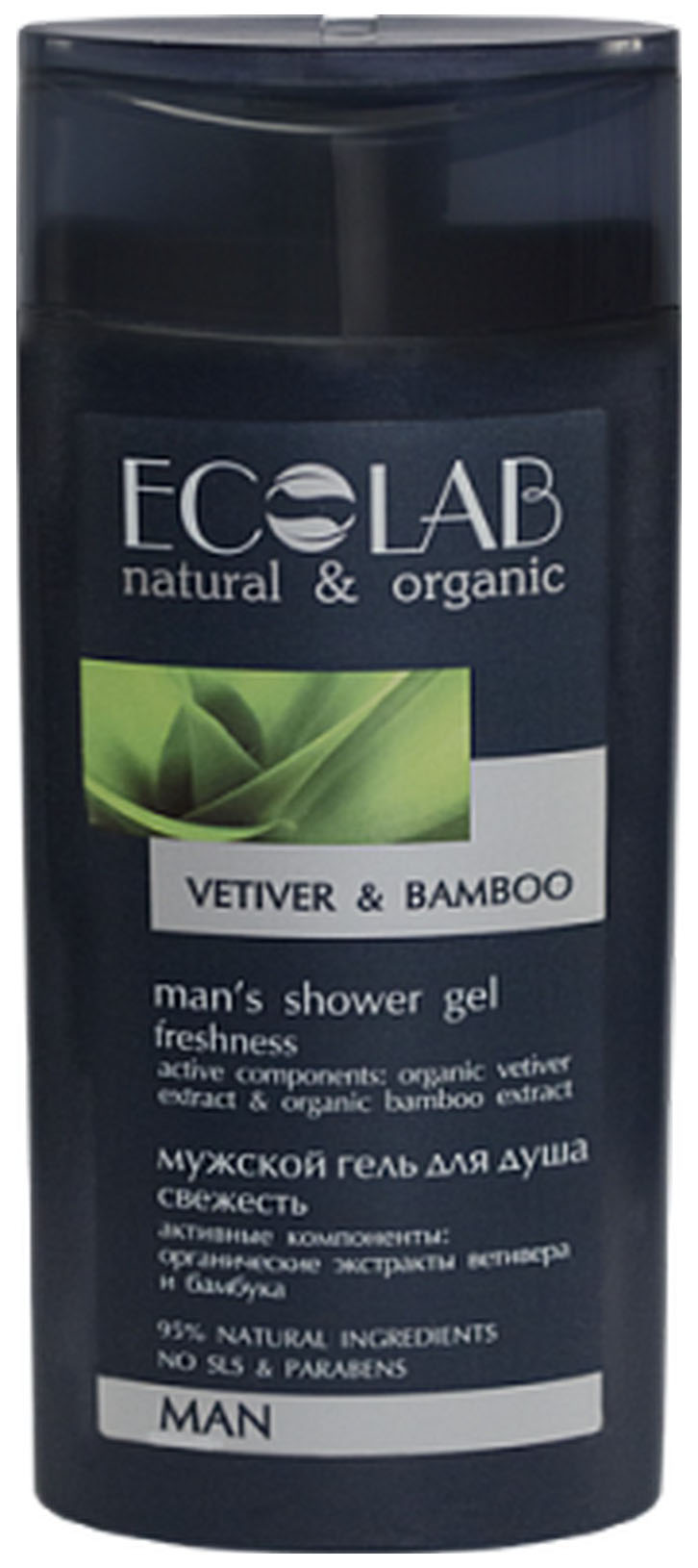 Купить Гель для душа Ecolab Men`s Shower Gel Vetiver & Bamboo 250 мл, EO LABORATORIE