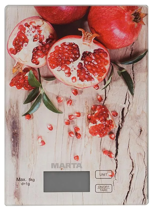 фото Весы кухонные marta mt-1636 pomegranate