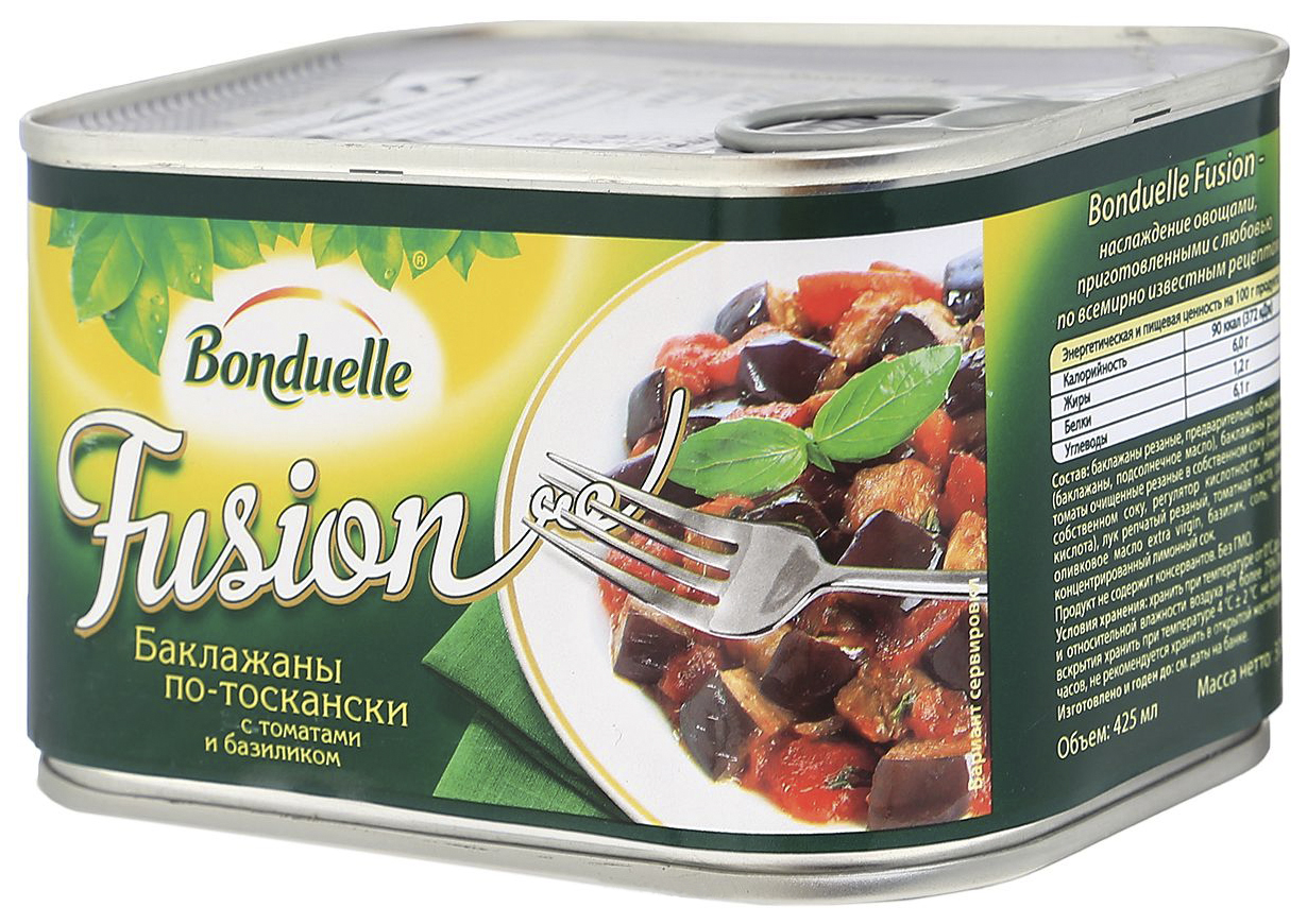 

Баклажаны Bonduelle fusion по-тоскански с томатами и базиликом 375 г