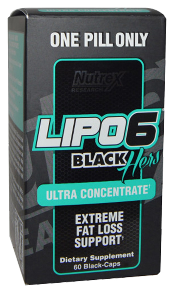 Жиросжигатель Nutrex Lipo 6 Black Hers Ultra Concentrate USA Version, 60 капсул