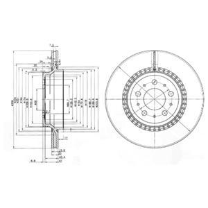 

Тормозной диск DELPHI BG3782