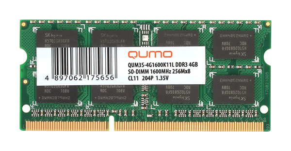 

Оперативная память QUMO QUM3S-4G1600C11L