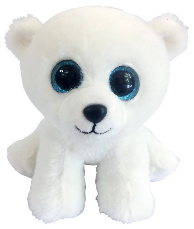 Мягкая игрушка ABtoys Медвежонок полярный белый, 15 см