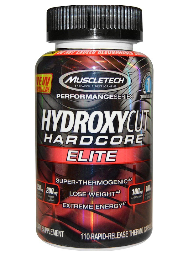 Жиросжигатель MuscleTech Hydroxycut Hardcore Elite, 110 капсул