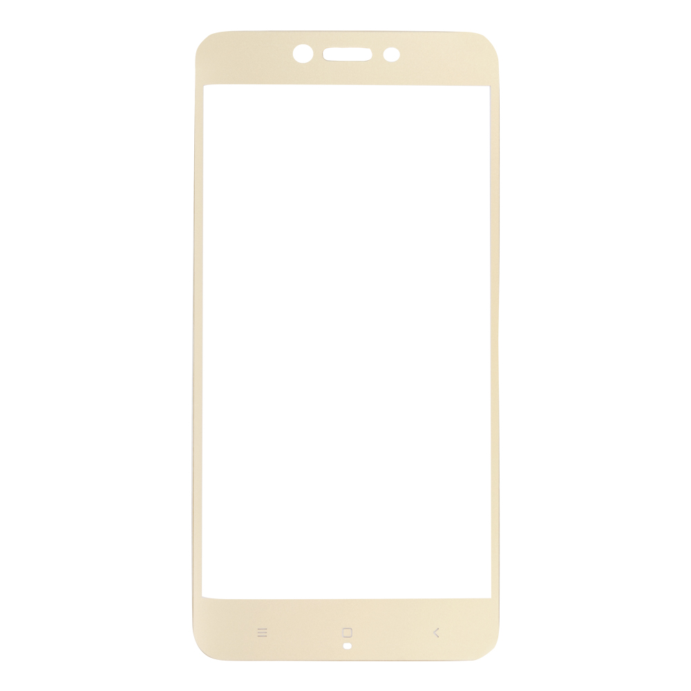 

Защитное стекло с рамкой LP для Xiaomi Mi Redmi 4X Tempered Glass 0,33 мм 9H (золотое)