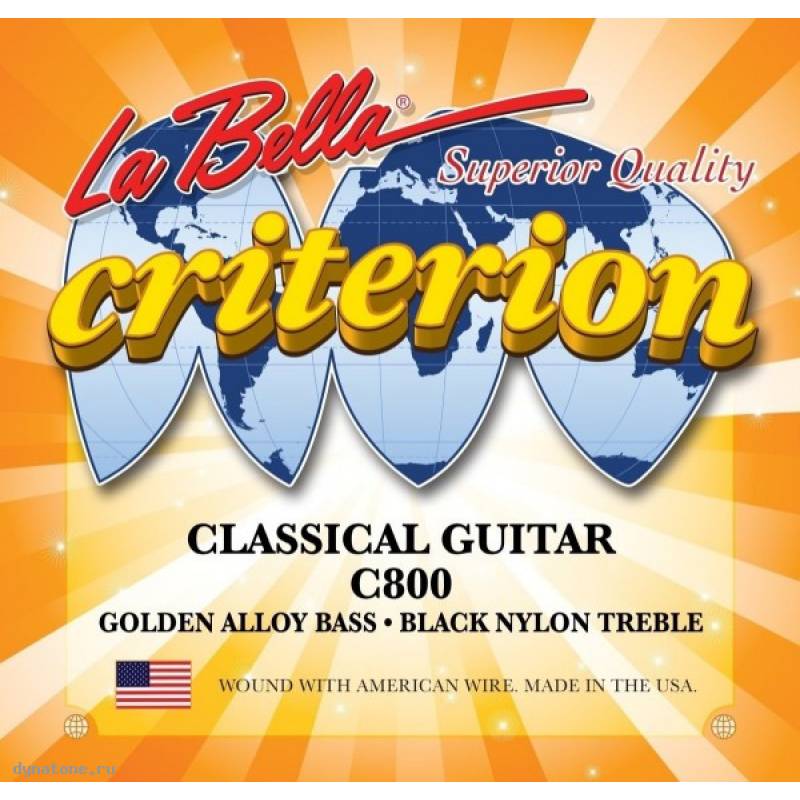 фото Струны для классической гитары la bella c800