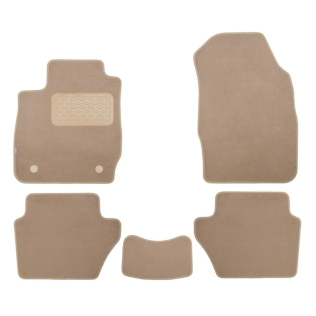 

Коврики в салон Klever Premium для FORD Fusion 2002-2012, 5 шт. текстиль, бежевые