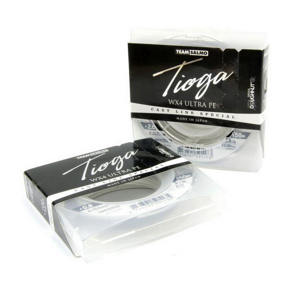 

Леска плетеная Salmo Tioga Silver Grey 0,17 мм, 150 м, 5,4 кг, Tioga Silver Grey