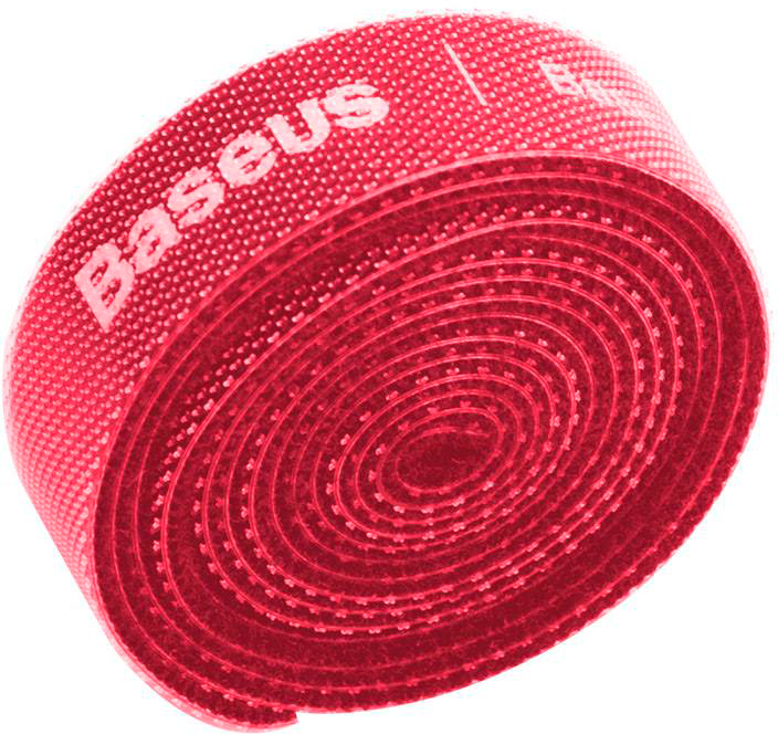 фото Органайзер проводов baseus rainbow circle velcro straps 1m acmgt-e09 (red)