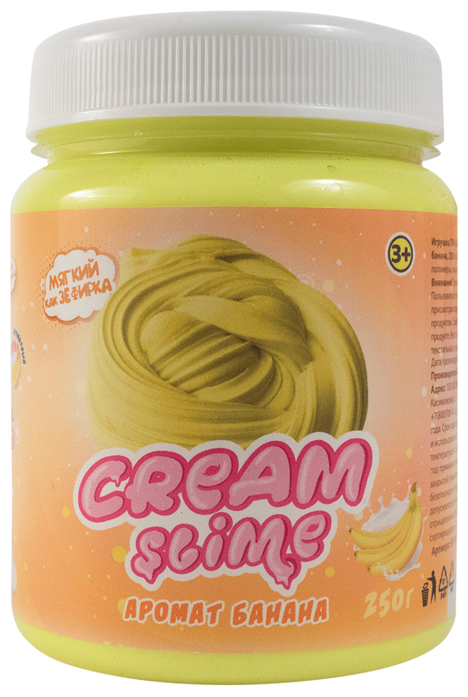 фото Игрушка "cream-slime", с ароматом банана (450 грамм) волшебный мир