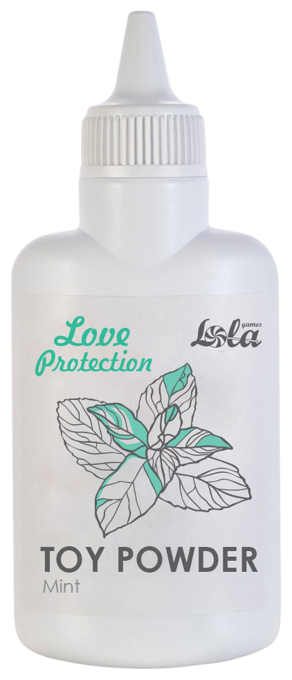 фото Пудра для ухода за секс-игрушками lola toys love protection с ароматом мяты 30 г