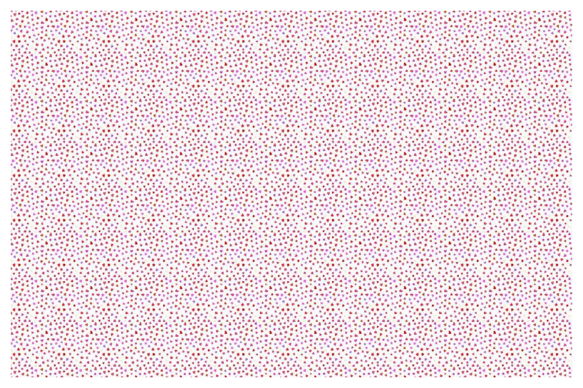 

Упаковочная бумага "Разноцветные сердечки", 70x100 см