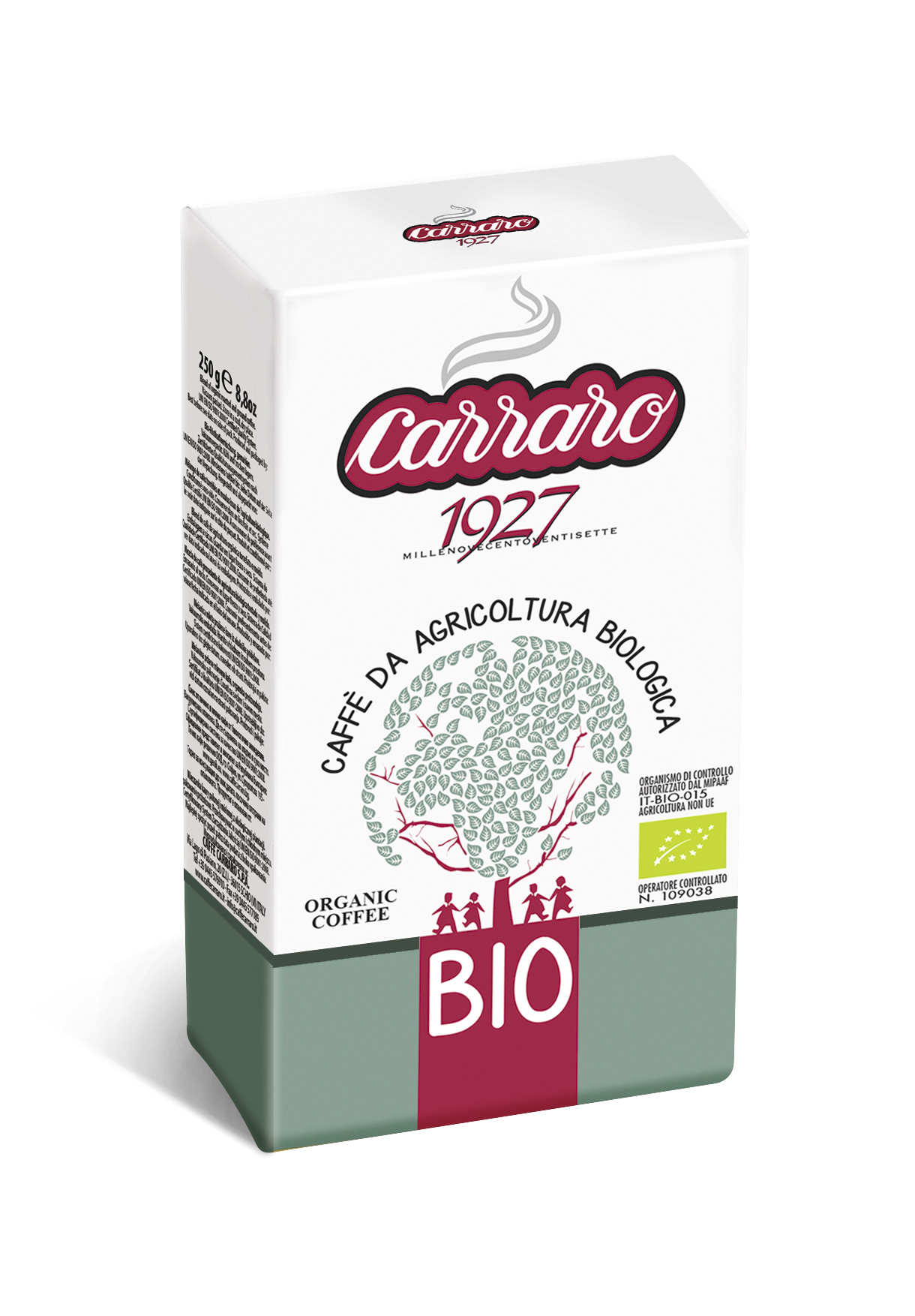 

Кофе молотый Carraro bio 250 г