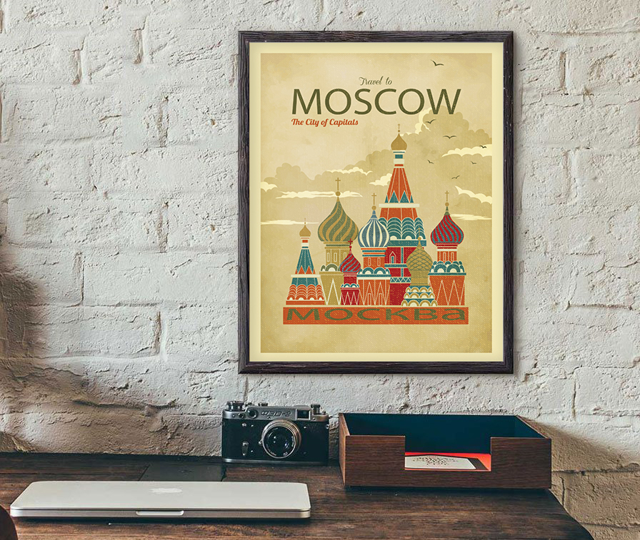 

Постер Москва 60х90 в рамке