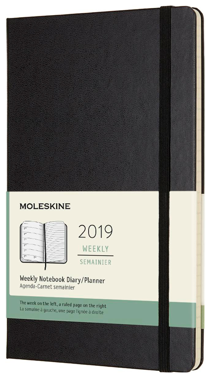 

Еженедельник датированный "Classic Soft WKNT" Pocket на 2019 год, 144 стр., черный