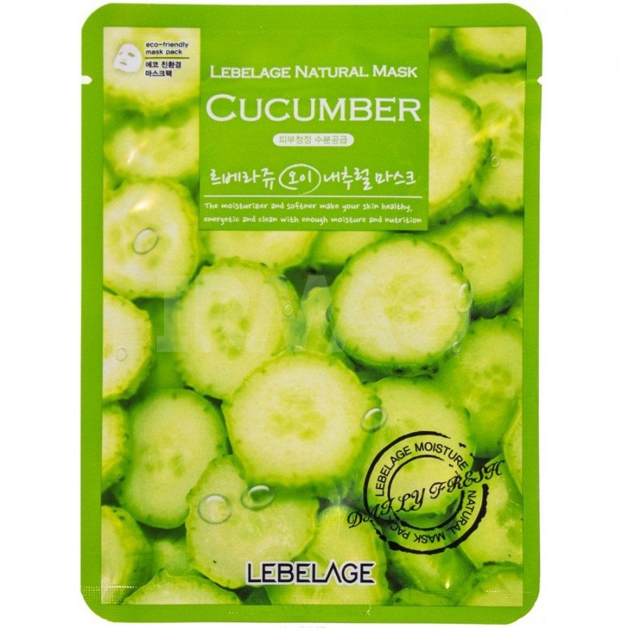 Тканевая маска для лица LEBELAGE CUCUMBER SOLUTION MASK