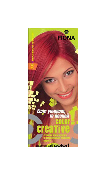 Краска для волос FIONA Creative color тон 7.8 Магический красный