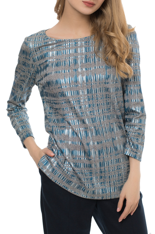 

Блуза женская MONTEBELLA STYLE WZR912221 голубая 48 RU, WZR912221