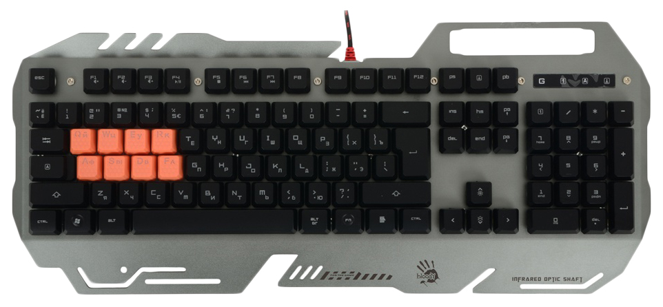 Игровая клавиатура A4Tech Bloody B418 Grey