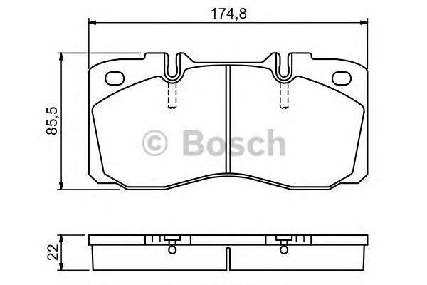 

Комплект тормозных колодок BOSCH 0986494257