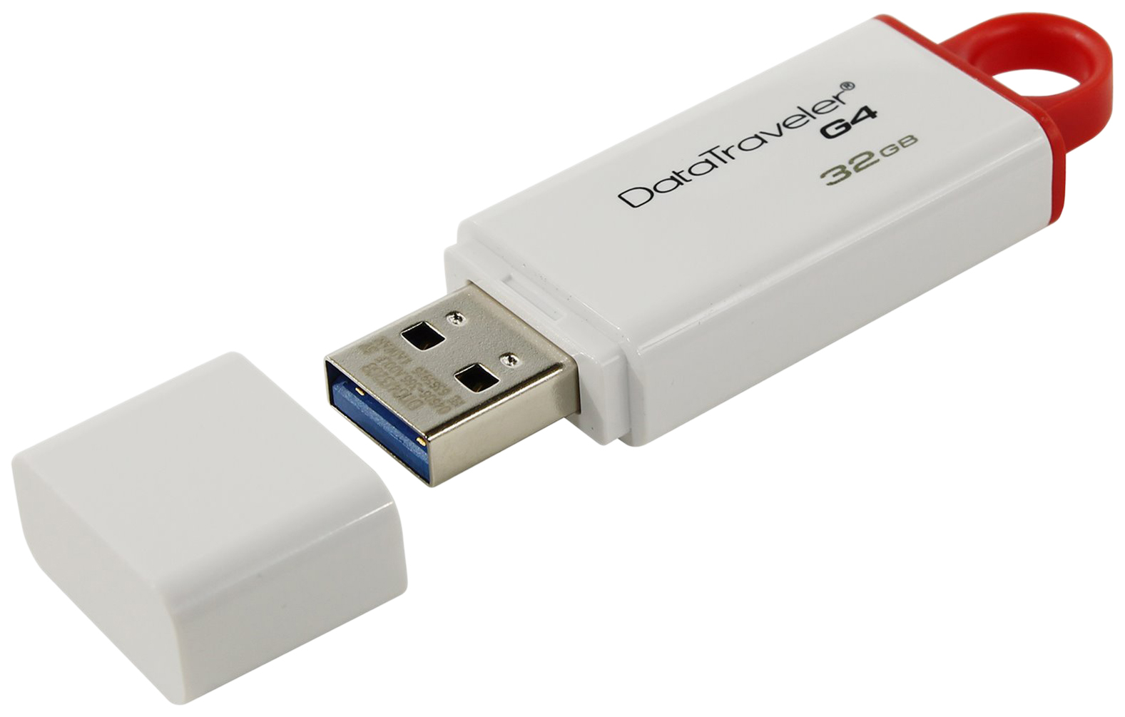 

Флешка Kingston DataTraveler G4 32ГБ White/Red (DTIG4/32GBBK), DataTraveler G4